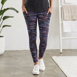 Lululemon Fast Free Capri Leggings Womens 2 Multi Space Dye High Rise Run Pocket